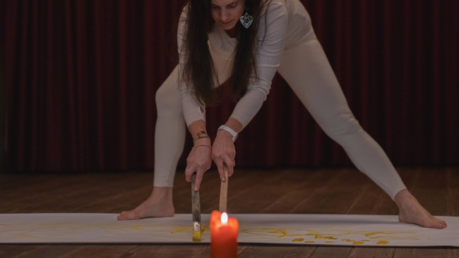 Intuitive Somatic Painting by Anna Maggi