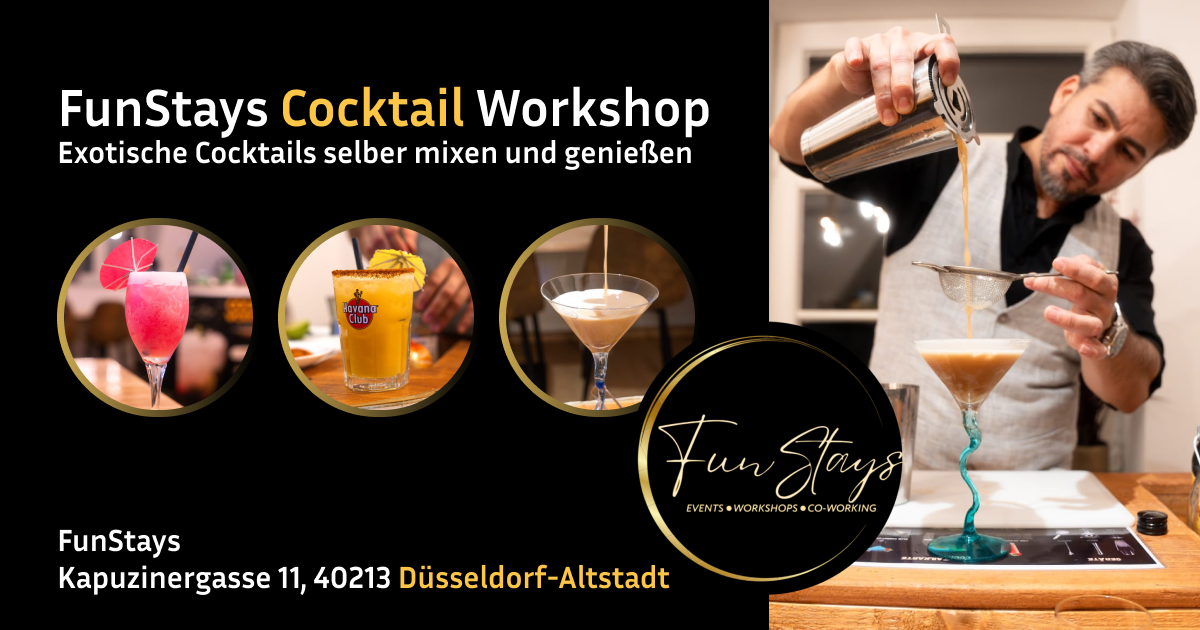 Cocktails & Tapas – Mixology-Erlebnis in der Düsseldorfer Altstadt