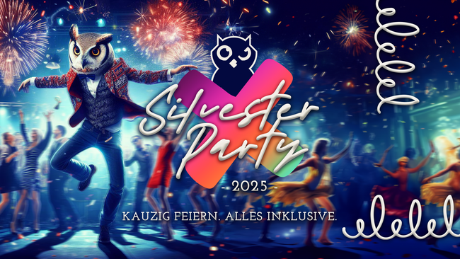 Silvester Party 2025! Kauzig feiern. Alles inklusive.