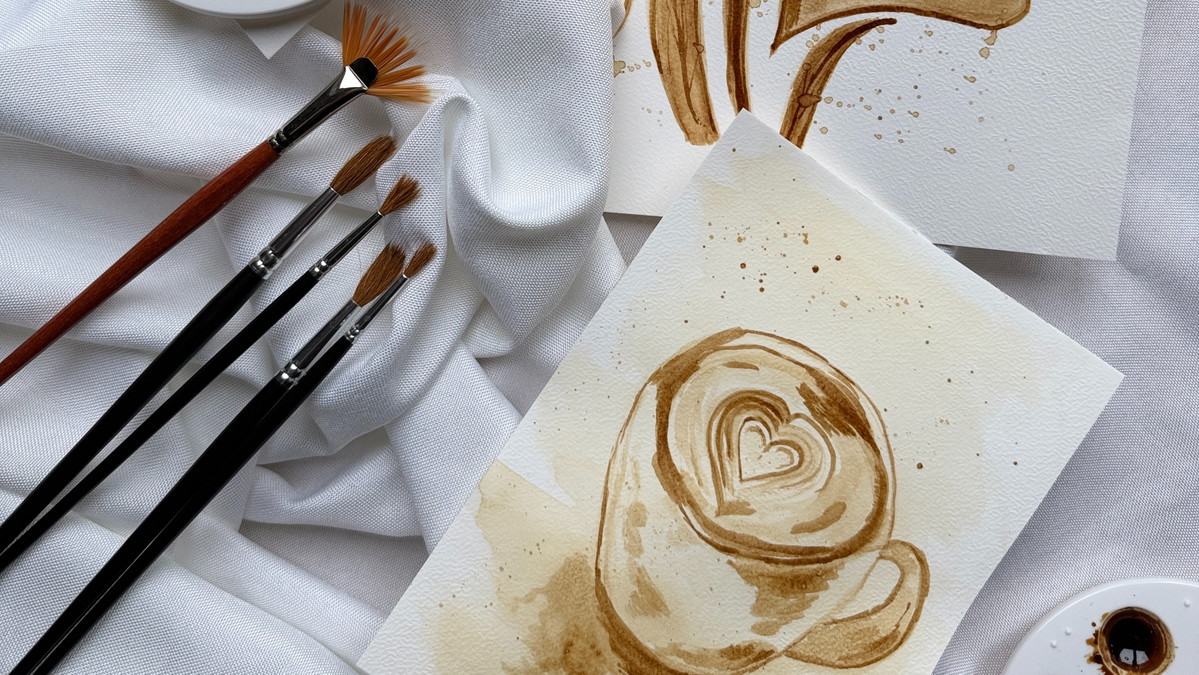 Titelbild der Veranstaltung Coffee & Paint Gestalte dein individuelles Kunstwerk