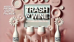 "Promis unter Palmen" x TRASH'n'WINE Trash TV Public Viewing