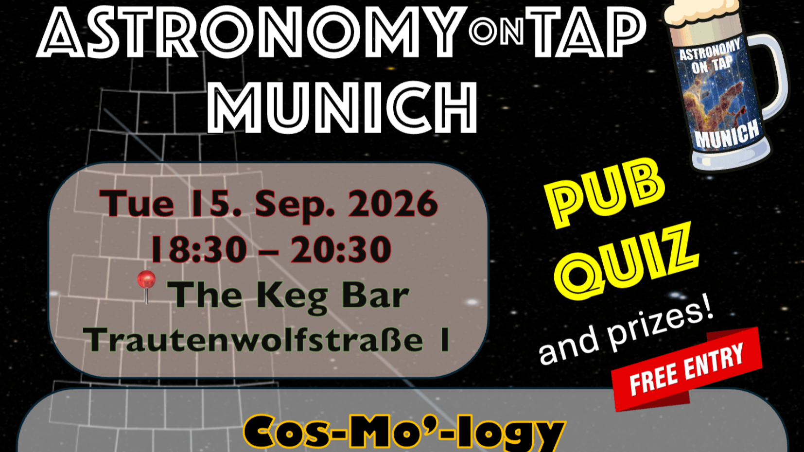 Astronomy on Tap Munich - Cos-mo'-logy