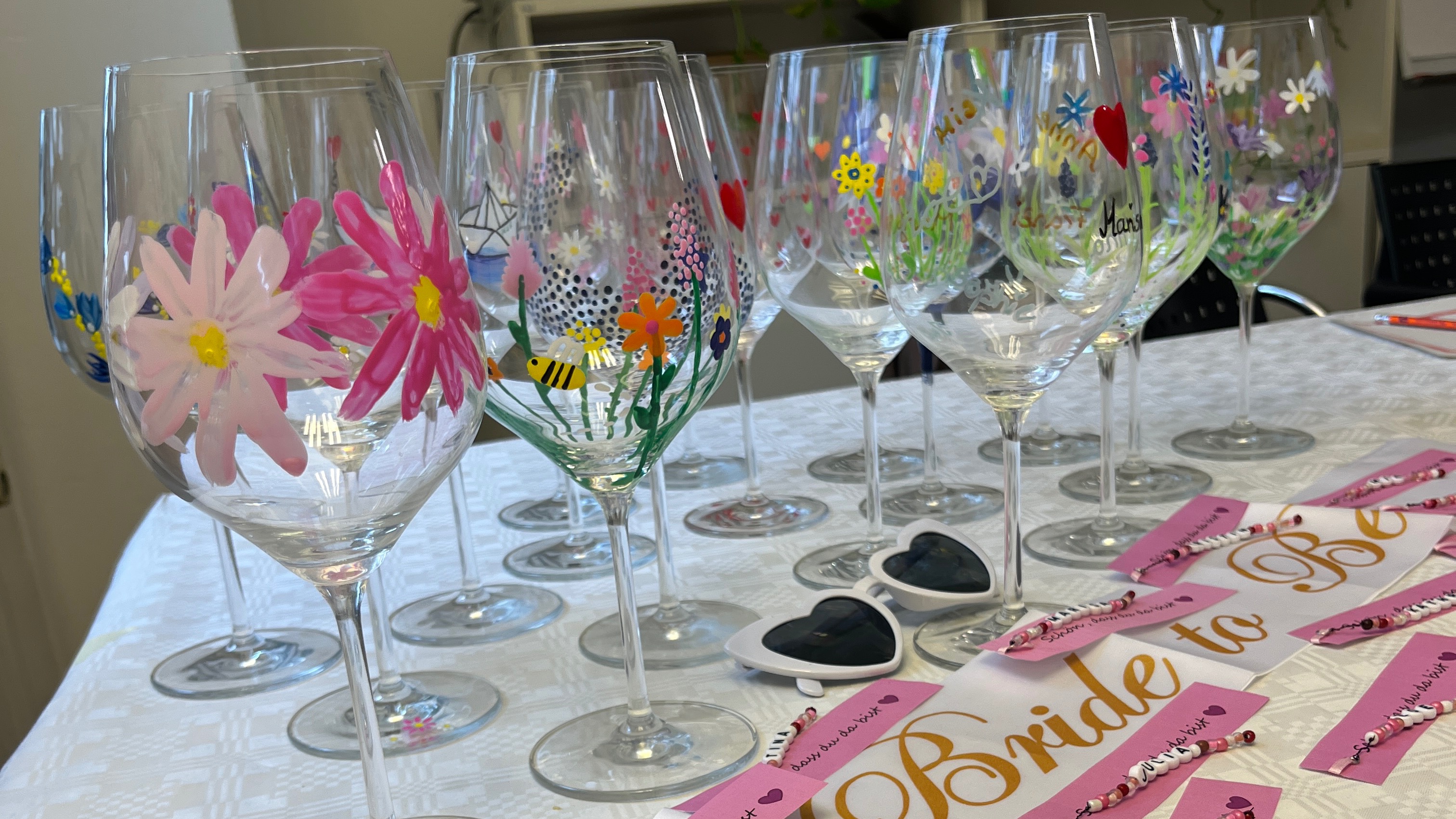 WINEGLAS BEMALEN WORKSHOP in Frankfurt