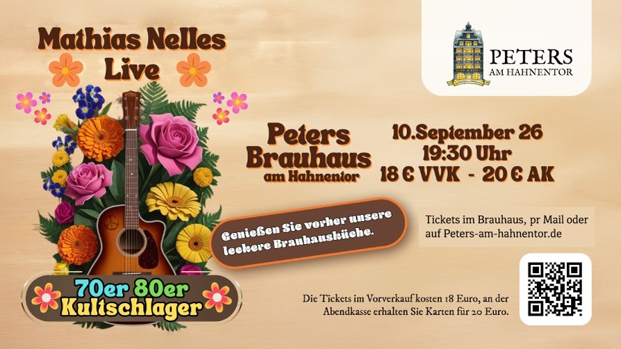 Mathias Nelles Live, Kultschlager der 70er und 80er