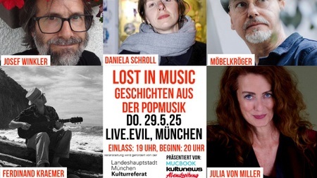 Lost in Music mit Ferdinand Kraemer, Daniela Schroll, möbelkröger, PolyStereo, Josef Winkler, Julia von Miller, Don Marco und King Brownie