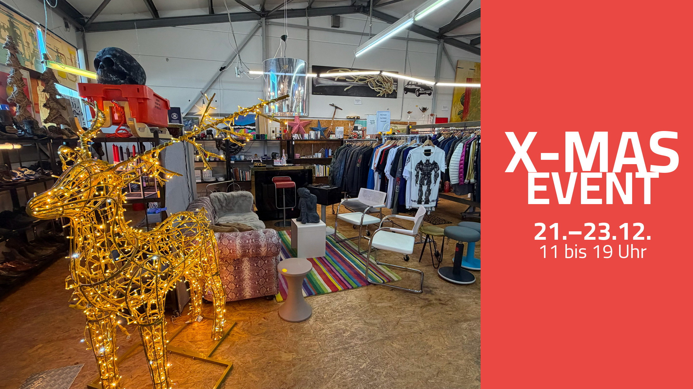 X-MAS Event im Pop-Up Lagerverkauf Geretsried