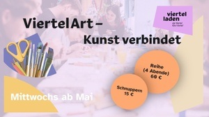 Mittwochs kreativ in Unterbilk – ab 15 € schnuppern, 4 Abende für 60 €