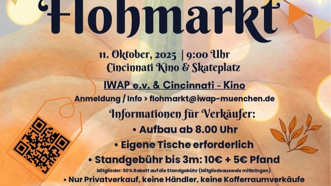 7. IWAP eV Flohmarkt im Cooperation mit dem Cincinnati Kino