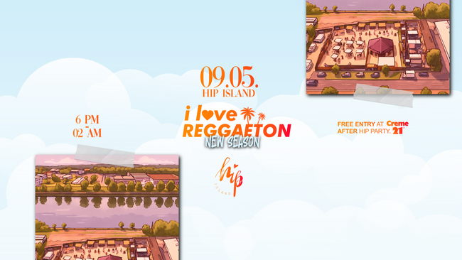 I LOVE REGGAETON X BEACH EDITION X HIP ISLAND HEILBRONN