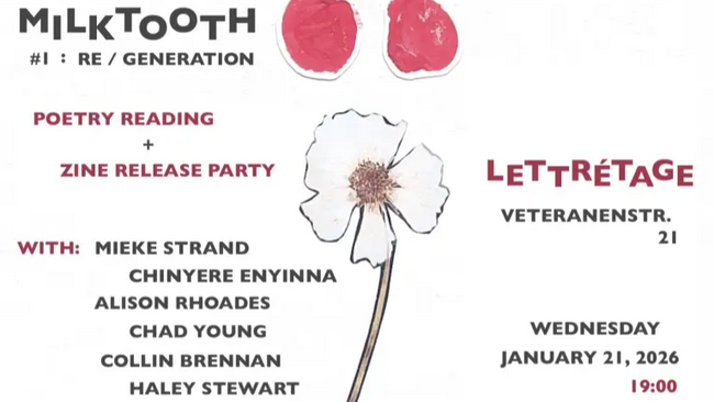 Milk Tooth #1: Re/Generation: Poetry Zine Launch