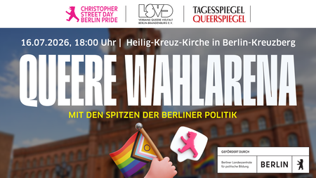 1. Queere Wahlarena - Mit den Spitzen der Berliner Politik