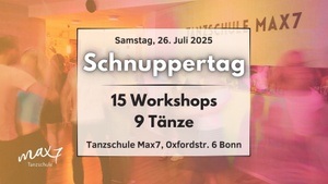 Schnuppertag - 15 Workshops / 9 Tänze / Salsa Bachata Kizomba Party