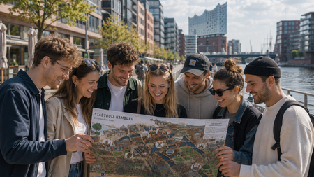 Gruppenticket Hamburg Hafen-Challenge Das 3-Stunden-Stadtabenteuer mit Urkunde