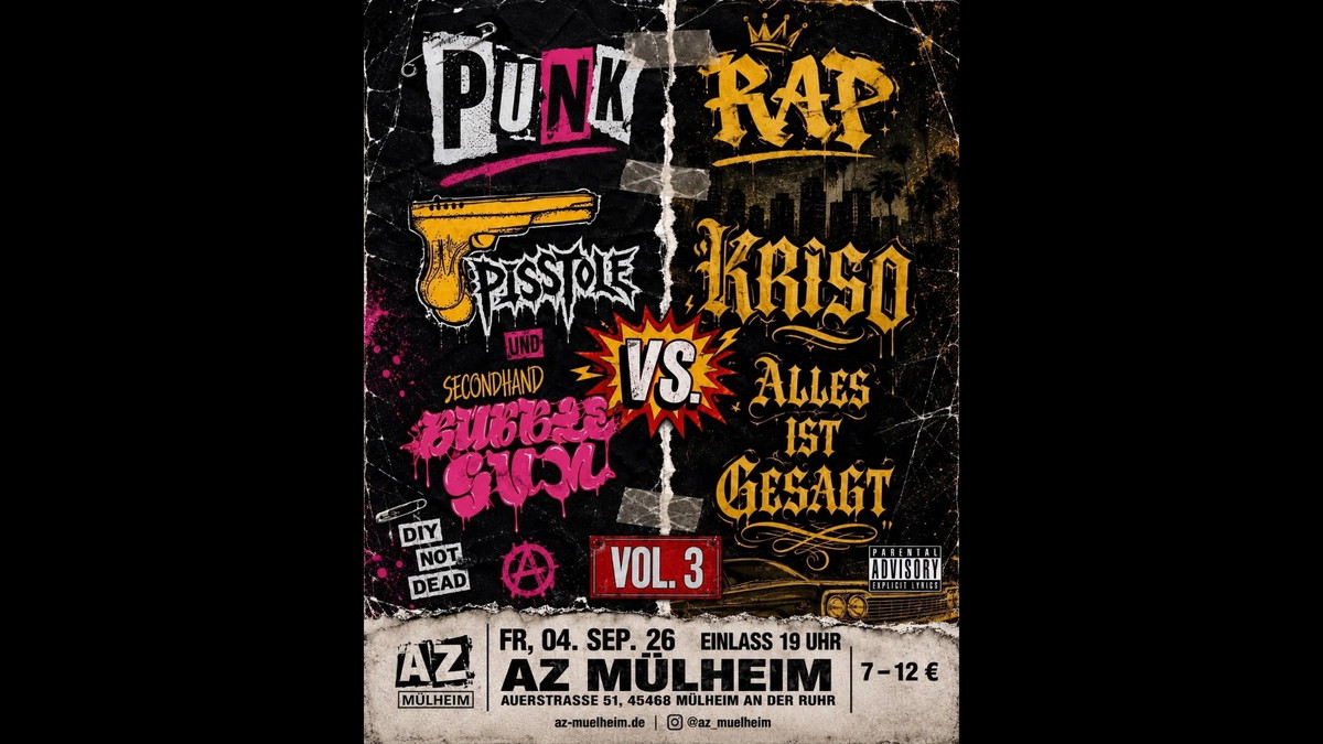 Titelbild der Veranstaltung PUNK VS RAP VOL.3