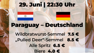 WM-Übertragung | Paraguay – Deutschland