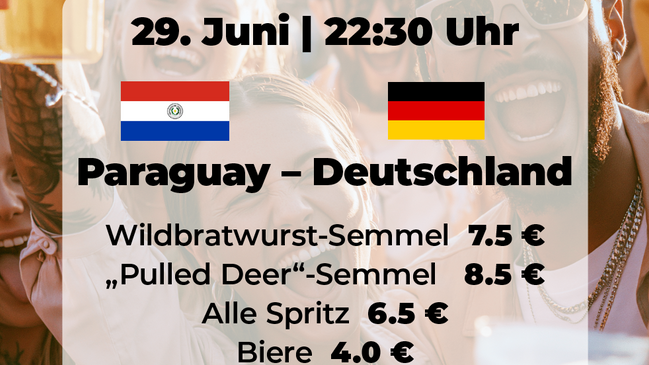 WM-Übertragung | Paraguay – Deutschland