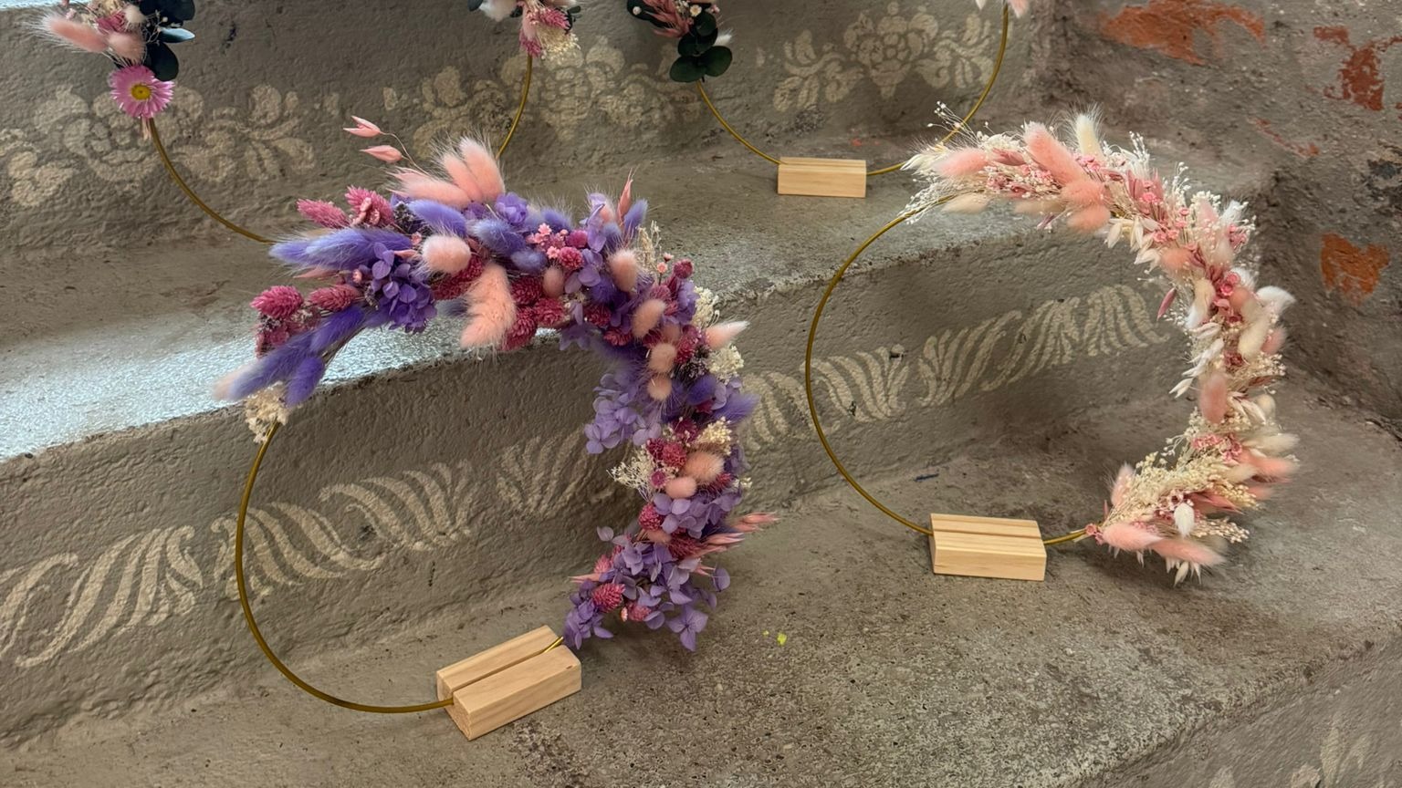 Flower Loop mit Trockenblumen