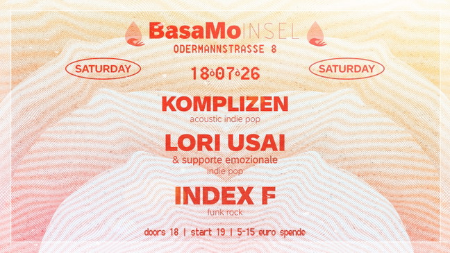 BasaMo Insel Live: Funkrock meets Acoustic Indie Pop