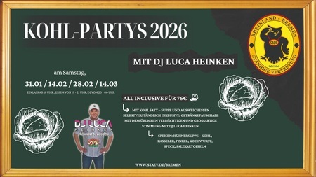 Kohl-Partys 2026 in der StäV Bremen