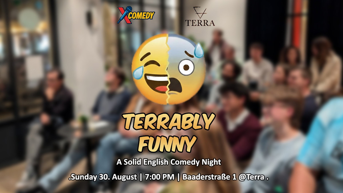 Titelbild der Veranstaltung Terrably Funny! English Comedy Night @Terra