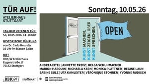 Tür auf - offene Ateliers im BBKW, Eugenstrasse17