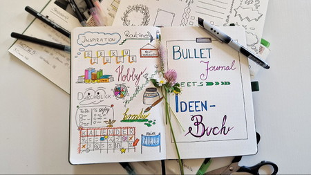 Ferienveranstaltung: Ideenbuch + Bullet Journal