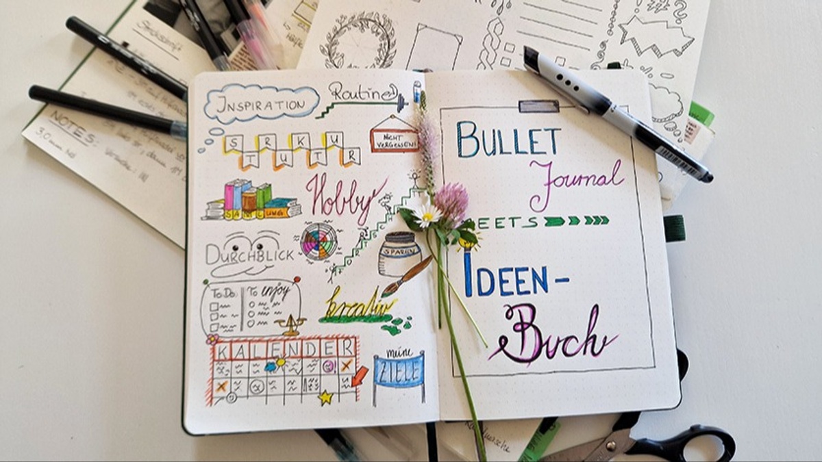 Ferienveranstaltung: Ideenbuch + Bullet Journal