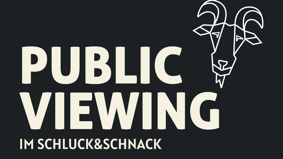 Public Viewing WM im Schluck&Schnack