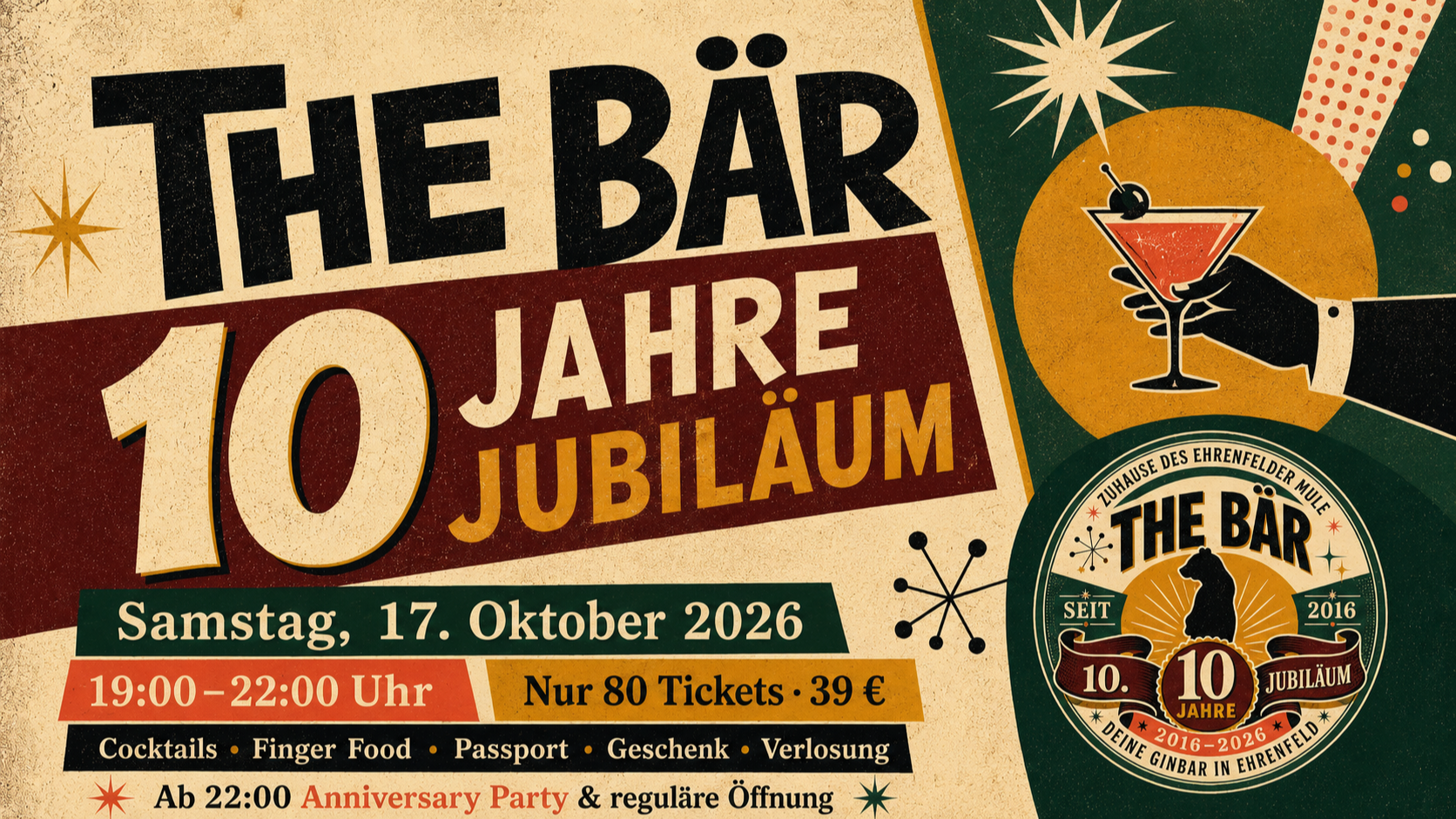 10 Jahre The Bär – Jubiläum Experience