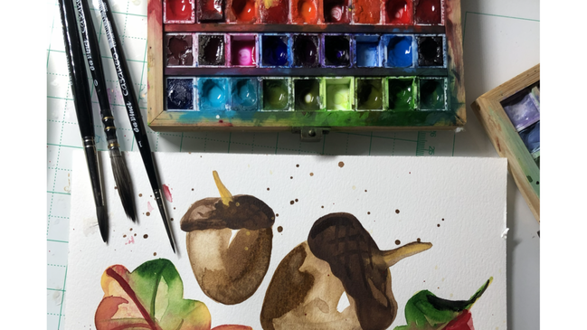 Herbst Aquarelle