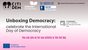Democracy Unboxed: Feiern Sie den Tag der Demokratie