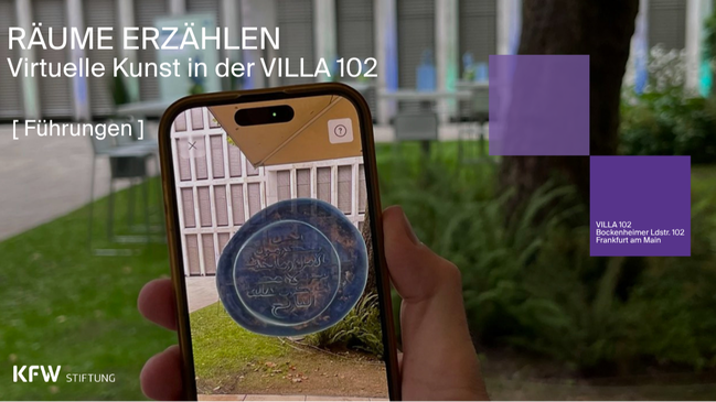 Räume erzählen: Digitale Kunst in der VILLA 102