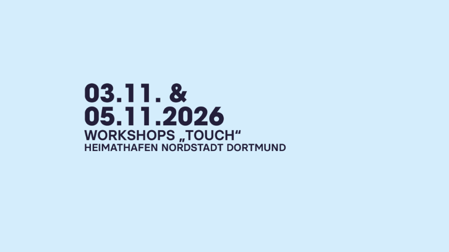 Workshops TOUCH #DiS26