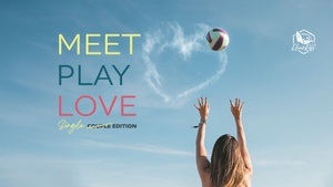 Meet, Play, Love - Single-Beachvolleyball