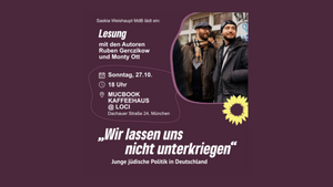 Lesung „Wir lassen uns nicht unterkriegen“: Junge jüdische Politik in Deutschland