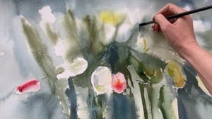 Lebendige Blumen mit Aquarell malen