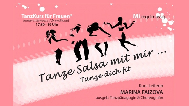 Tanze Salsa mit mir! Tanz Dich fit.