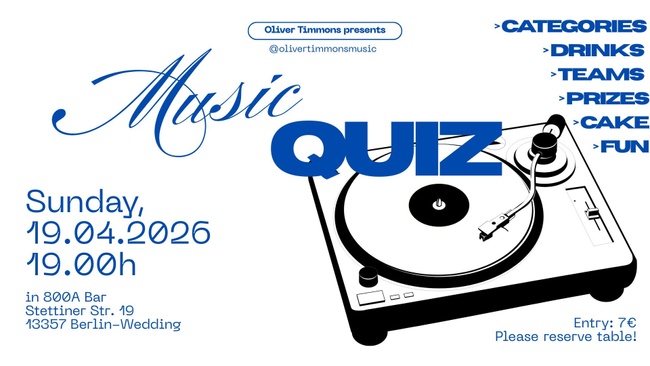 Music Quiz in Berlin-Wedding