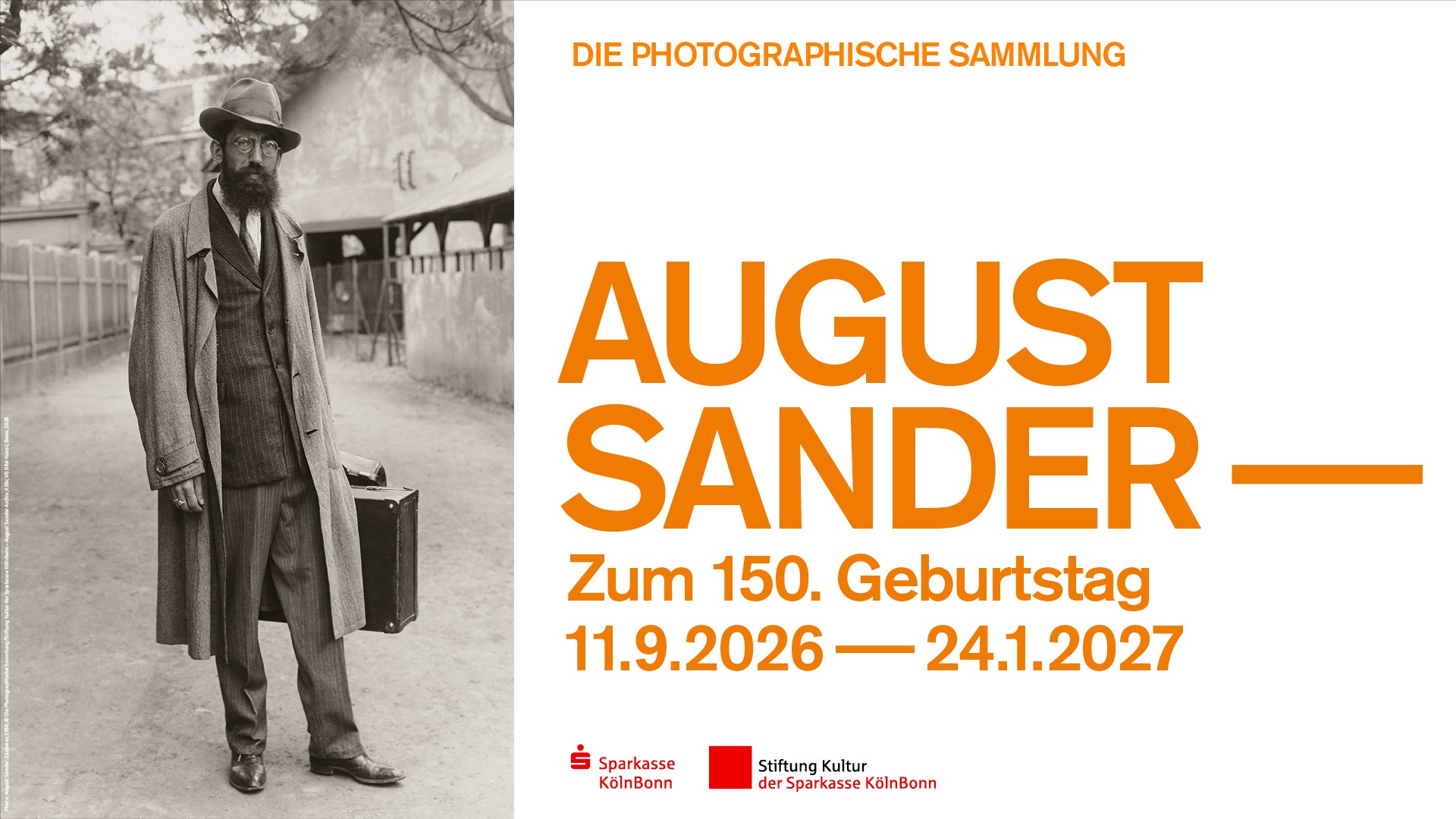 August Sander - Zum 150. Geburtstag