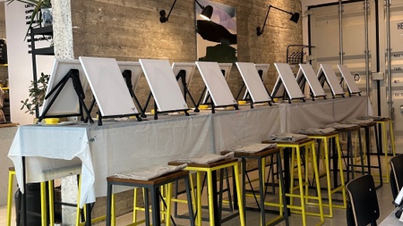 Kreativer Kunst-Workshop ,,Abstrakte Spachteltechnik‘‘