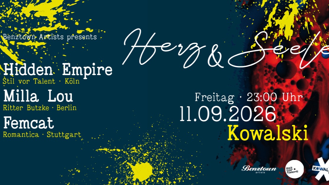 HERZ & SEELE w./ Hidden Empire, Milla Lou, Femcat