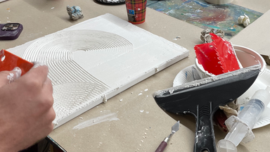 Textured Art mit Strukturpaste Workshop