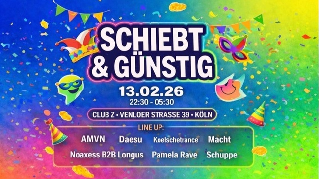 Schiebt Und Günstig! Karnevals Rave