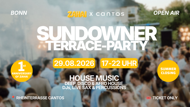 Sundowner Terrace-Party (1 YEAR ANNIVERSARY EDITION)