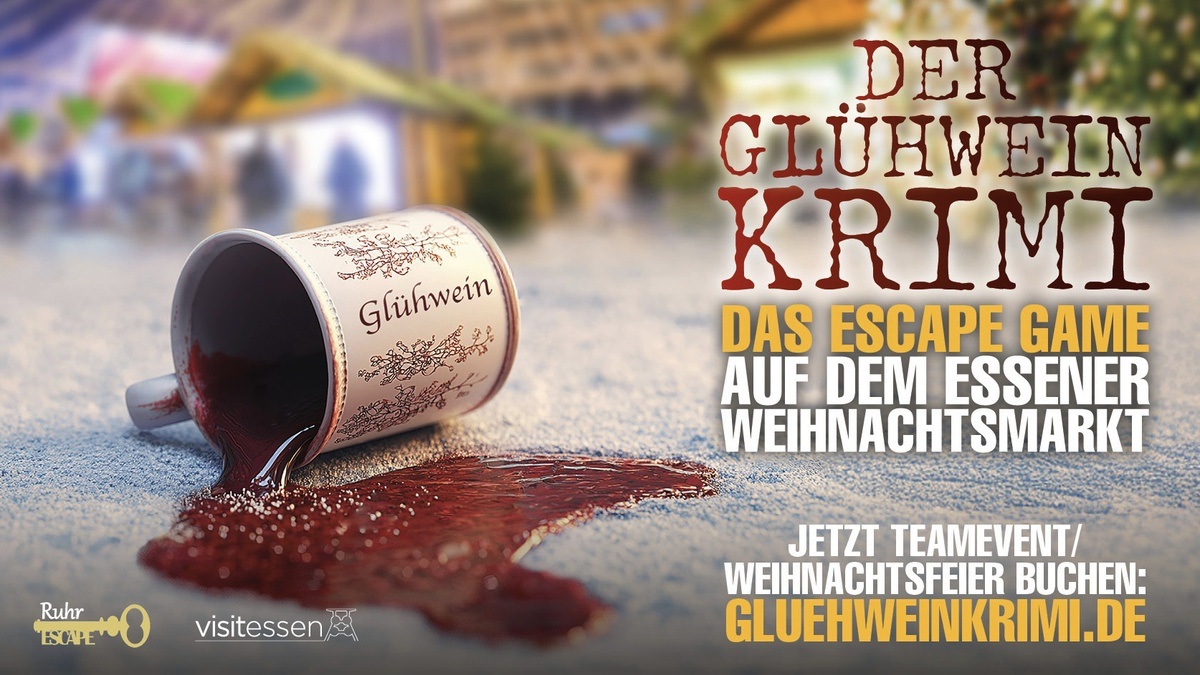 Der Glühwein-Krimi – das winterliche Escape-Erlebnis nur auf dem Essener Weihnachtsmarkt