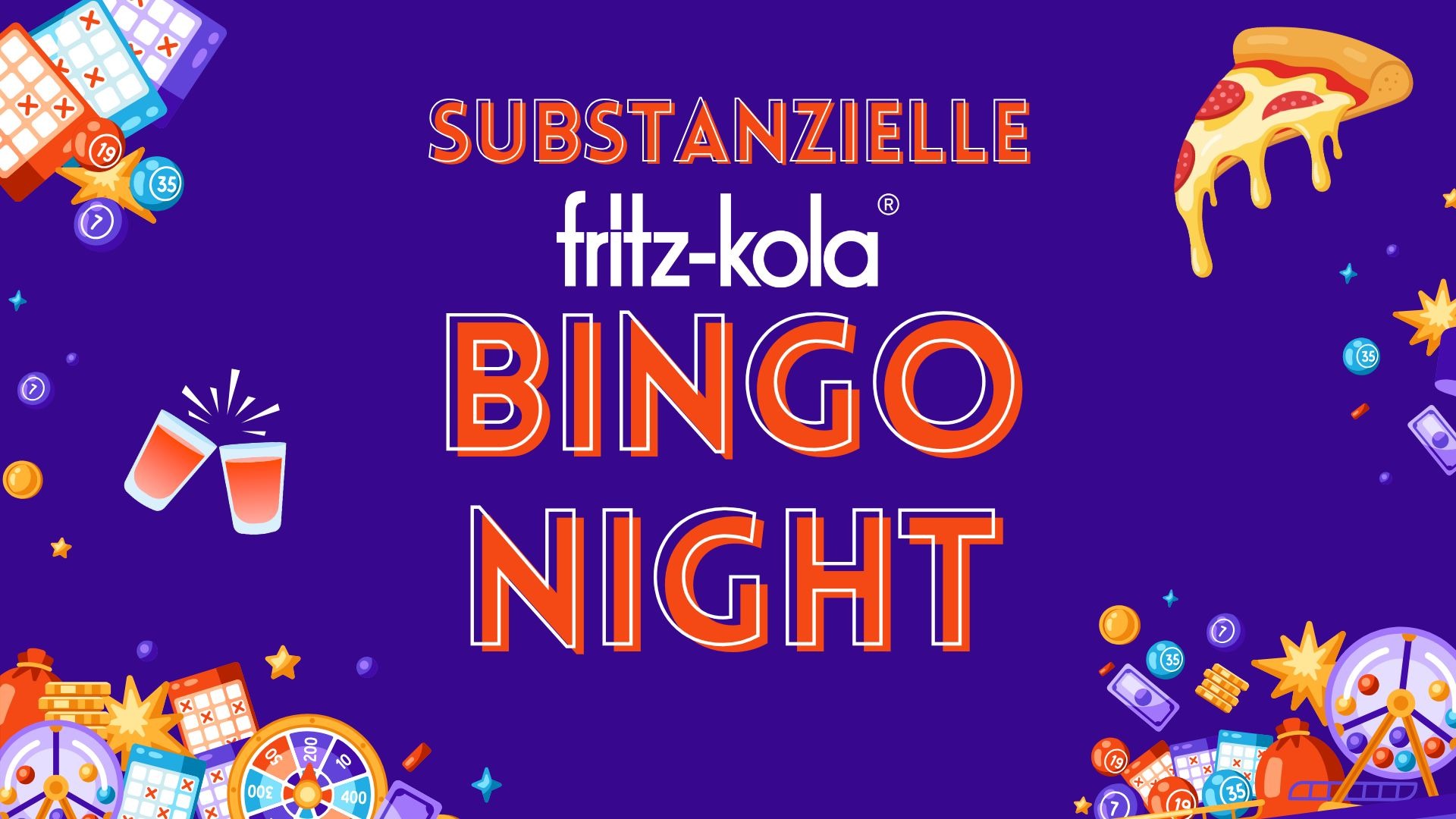 Substanzielle fritz-kola Bingo Night