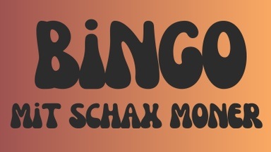 Comedy Bingo mit Stand mit Schax Moner