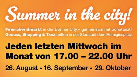 Feierabendmarkt "Summer in the city"