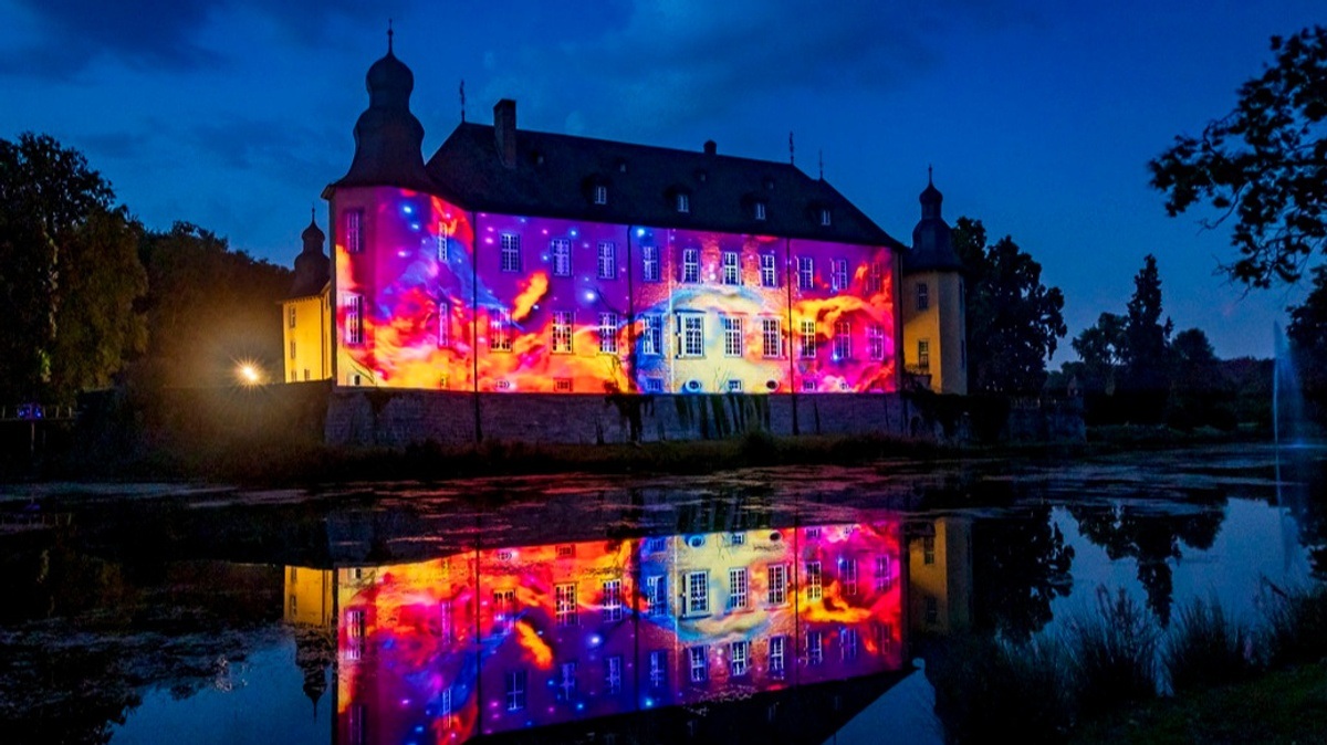 Lichtfestival in Schloss Dyck