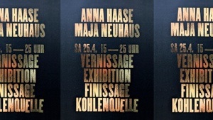 ANNA HAASE & MAJA NEUHAUS are exhibiting